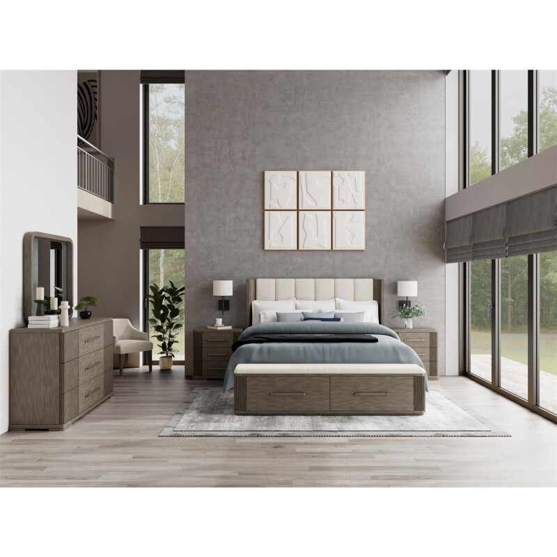 Sariel King Upholstered Storage Bed S911