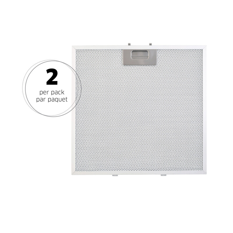 Broan-NuTone/BEST® Genuine Replacement Aluminum Filter for Range Hoods, 13-3/16" x 12-5/8", Fits Select Models (2-Pack) S97018027