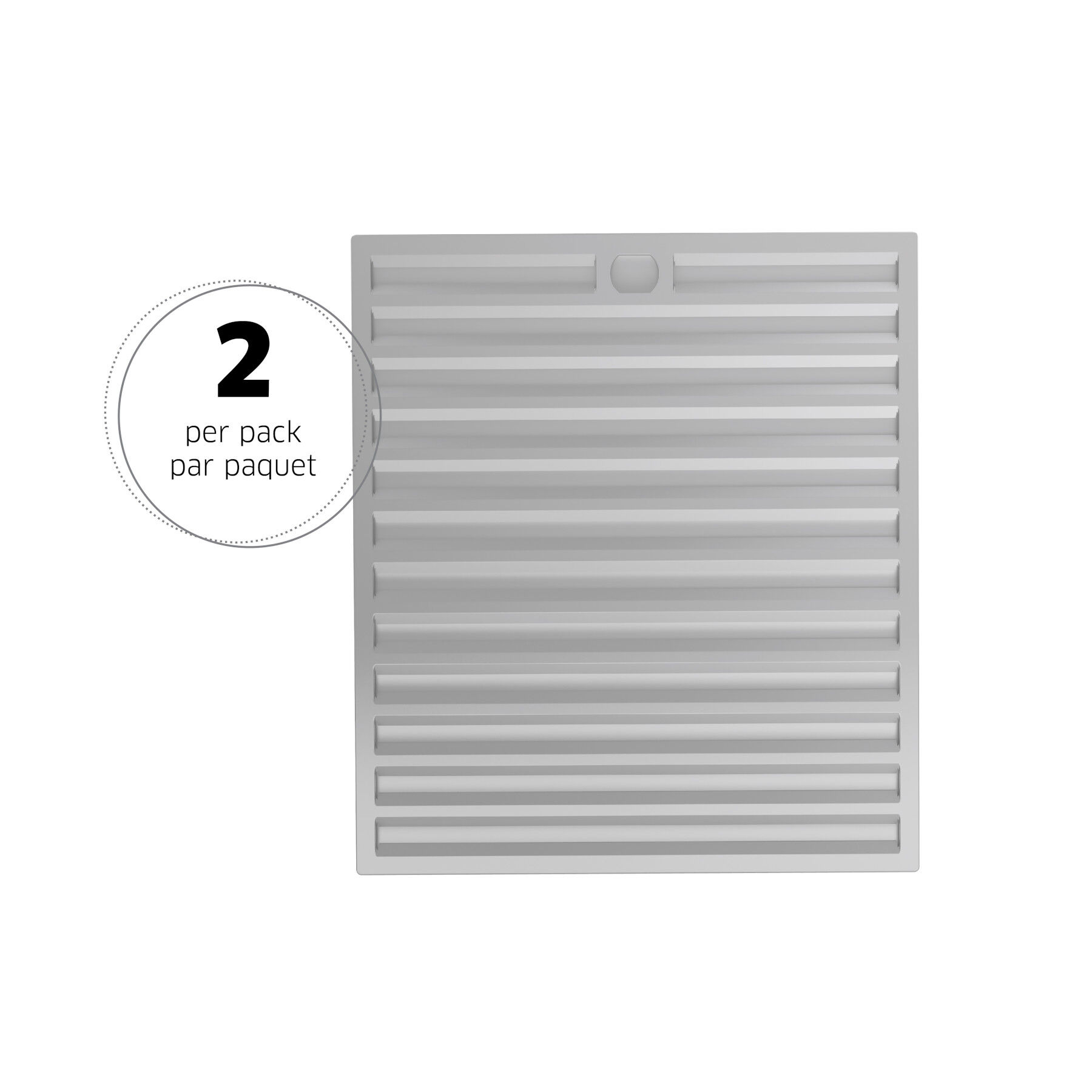 Genuine Replacement Aluminum Filter for 30" Range Hoods, 1523/32" x 137/8", Fits Select Models, (2Pack) S97020204002