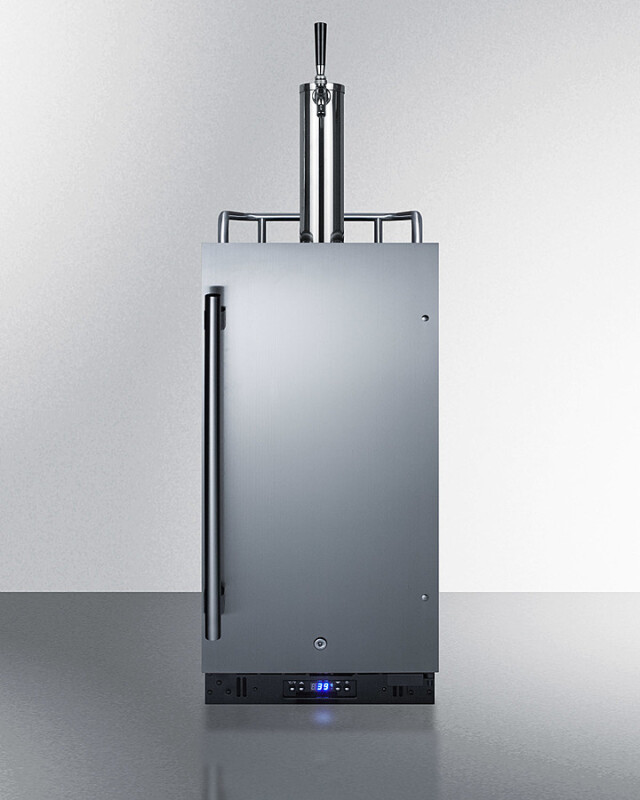 Summit 15" Wide Built-In Kegerator Black SBC15BEER Picture 1