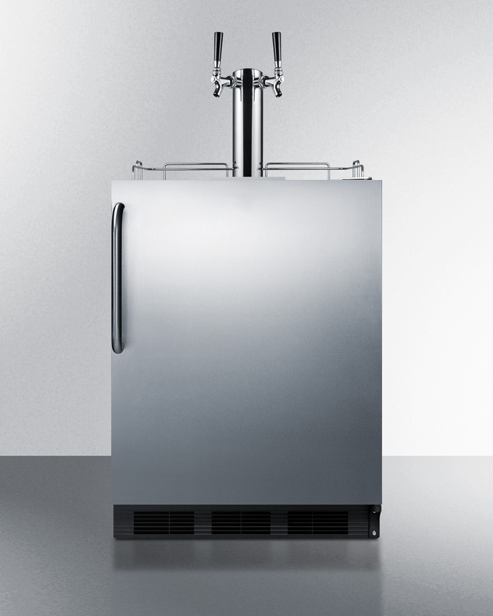 24" Wide Outdoor Wine Kegerator, ADA Compliant SBC54OSBIADAWKDTWIN