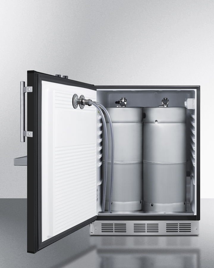 24" Wide Front Tap Built-In Beer Kegerator, ADA-Compliant SBC58BFRTPADALHD