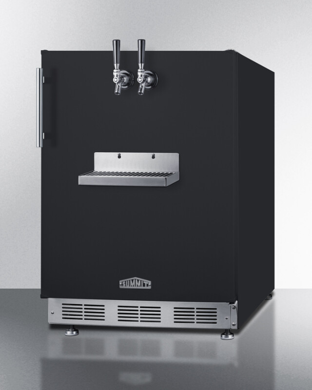 24" Wide Front Tap Built-In Cold Brew Coffee Kegerator SBC58BFRTPCF
