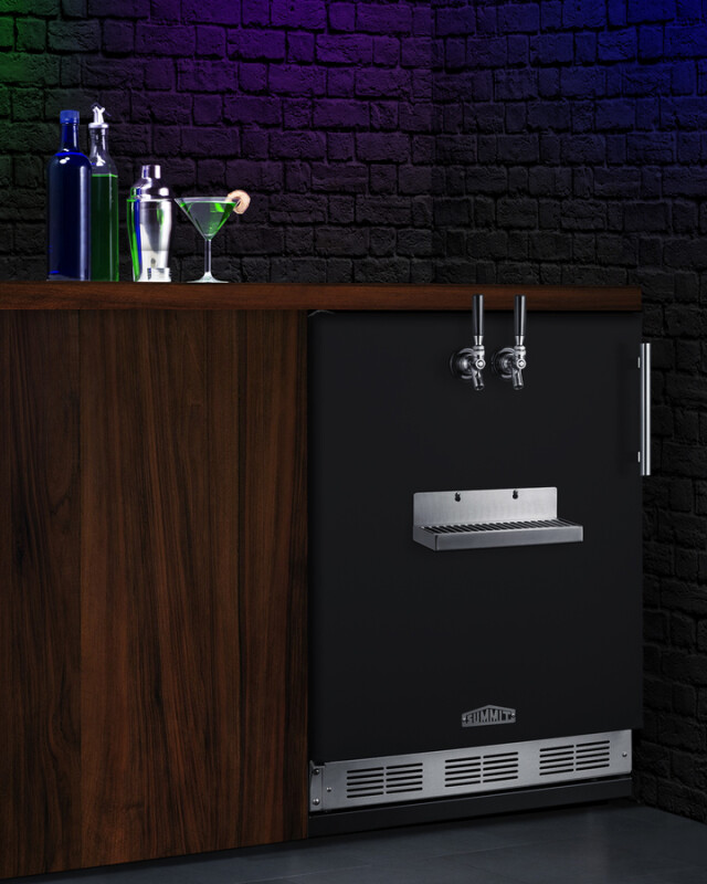 24" Wide Front Tap Built-In Cold Brew Coffee Kegerator SBC58BFRTPCFLHD
