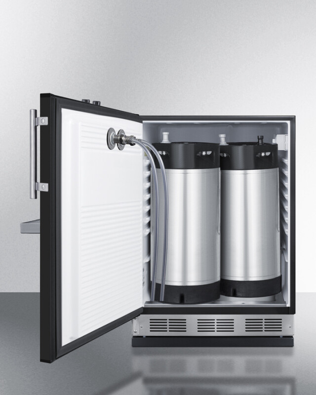 24" Wide Front Tap Built-In Cold Brew Coffee Kegerator SBC58BFRTPCFLHD