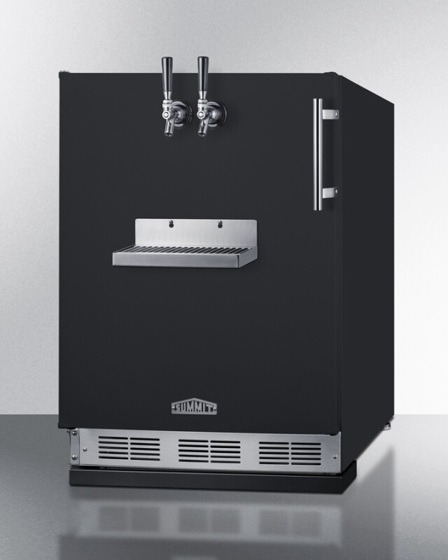 24" Wide Front Tap Built-In Cold Brew Coffee Kegerator SBC58BFRTPCFLHD