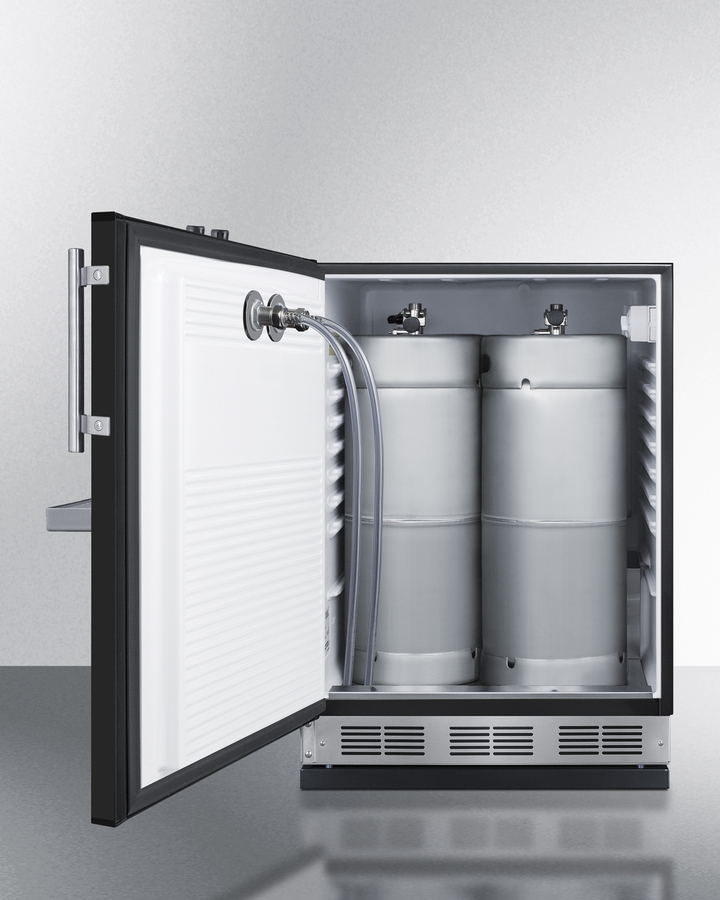 24" Wide Front Tap Built-In Beer Kegerator SBC58BFRTPLHD