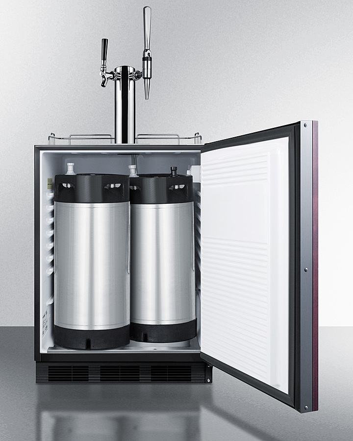 24" Wide Built-In Coffee Kegerator, ADA Compliant (Panel Not Included) SBC58BLBIADAIFCMTWIN