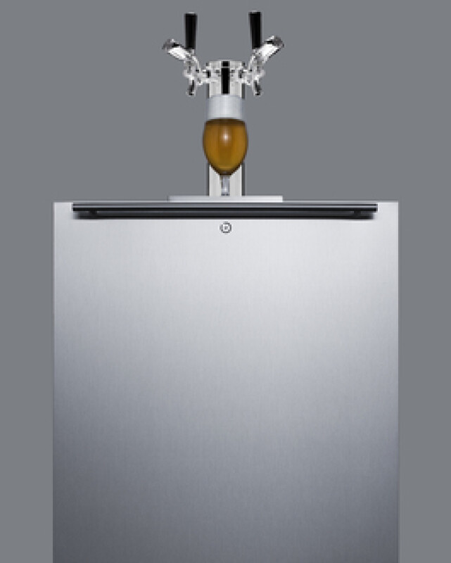 24" Wide Built-In Kegerator, ADA Compliant SBC58BLBIADALOCK
