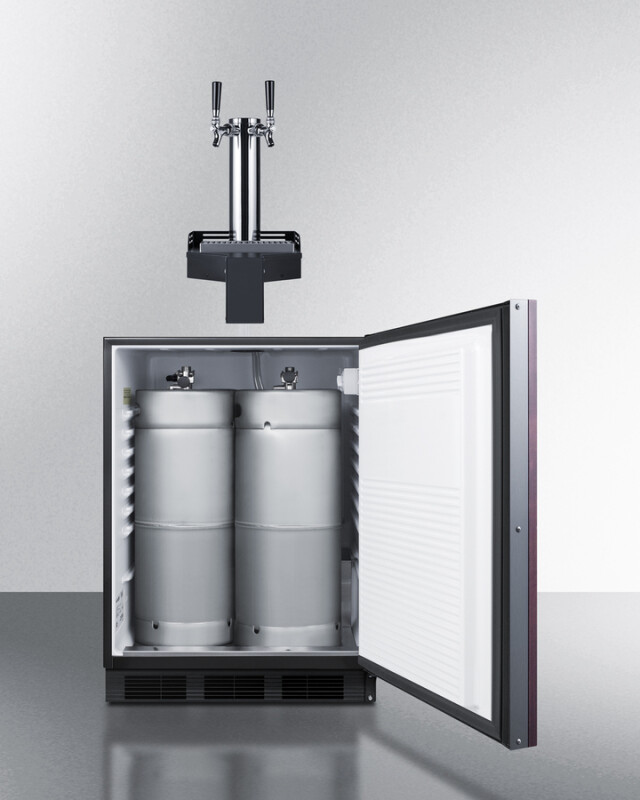 24" Wide Built-In Floating Tap Beer Kegerator, ADA-Compliant SBC58BLIFFLTWADA