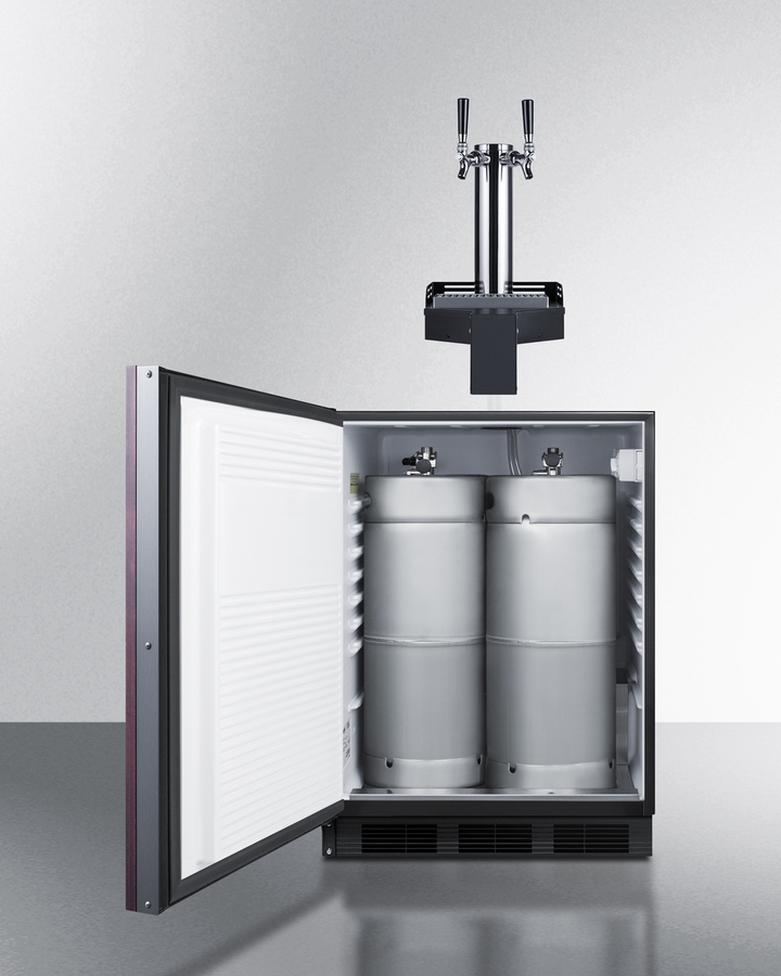 24" Wide Built-In Floating Tap Beer Kegerator, ADA-Compliant SBC58BLIFFLTWADALHD