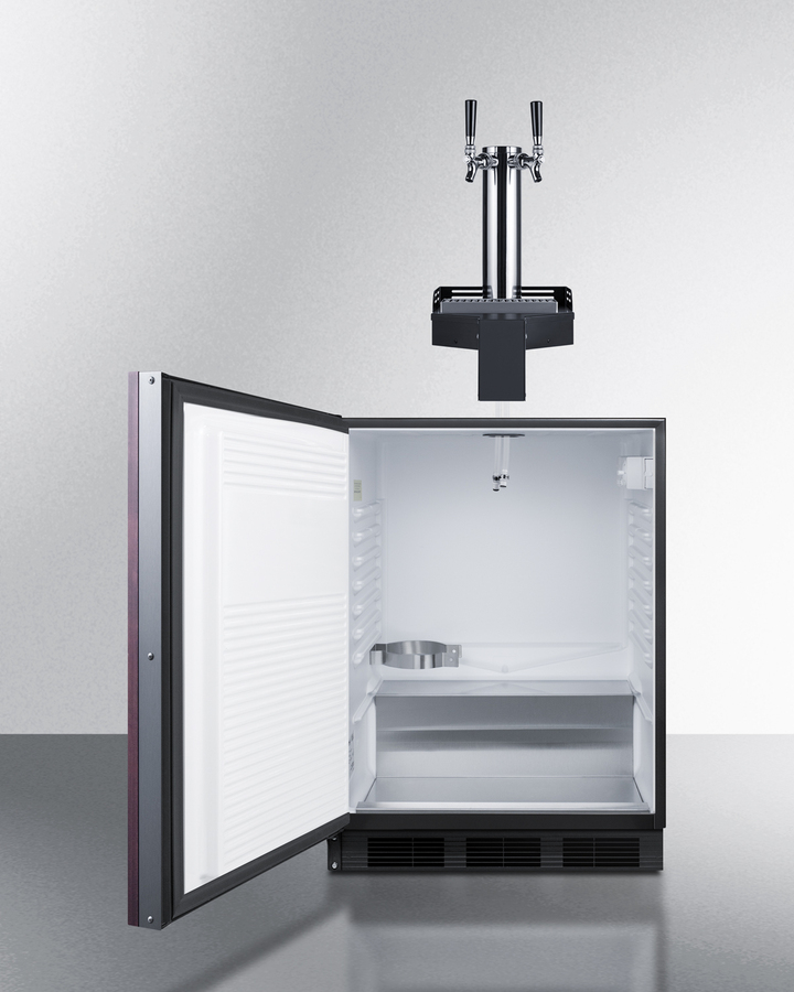 24" Wide Built-In Floating Tap Beer Kegerator, ADA-Compliant SBC58BLIFFLTWADALHD