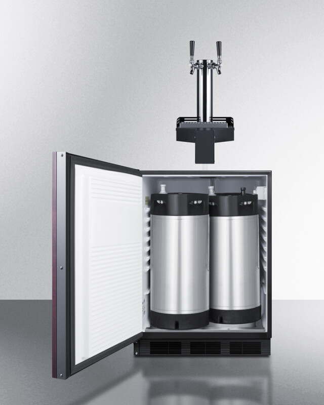 24" Wide Built-In Floating Tap Cold Brew Kegerator, ADA-Compliant SBC58BLIFFLTWCFAD