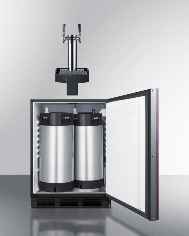 24" Wide Built-In Floating Tap Cold Brew Kegerator, ADA-Compliant SBC58BLIFFLTWCFADA