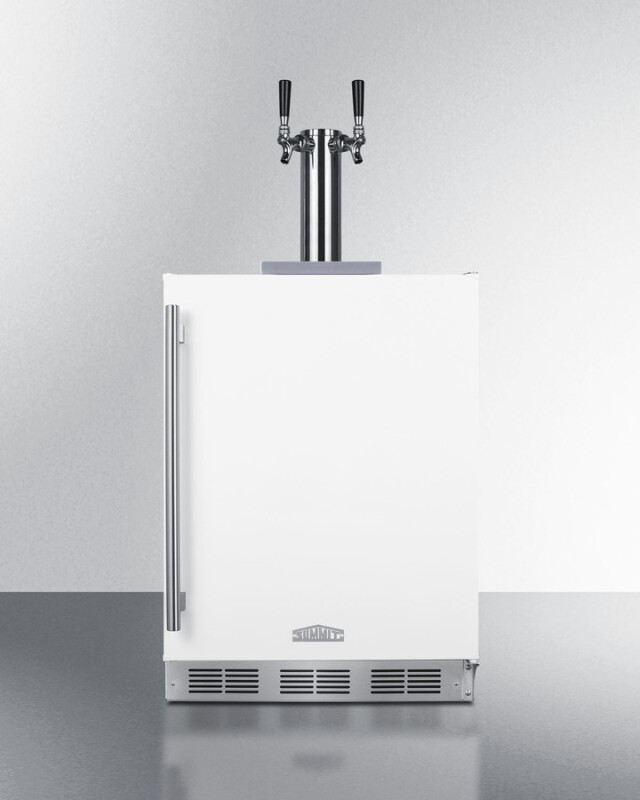 24" Wide Built-In Cold Brew Coffee Kegerator, ADA Compliant SBC58WHBIADACFTWIN