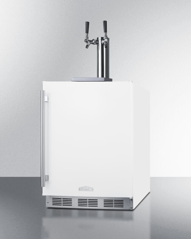 24" Wide Built-In Cold Brew Coffee Kegerator, ADA Compliant SBC58WHBIADACFTWIN