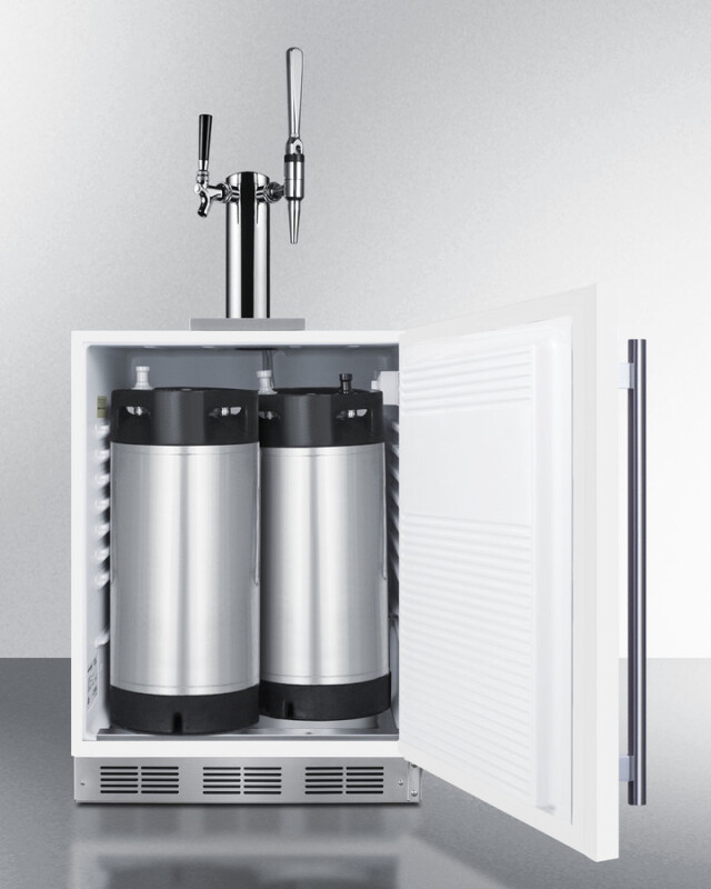 24" Wide Built-In Coffee Kegerator, ADA Compliant SBC58WHBIADACMTWIN