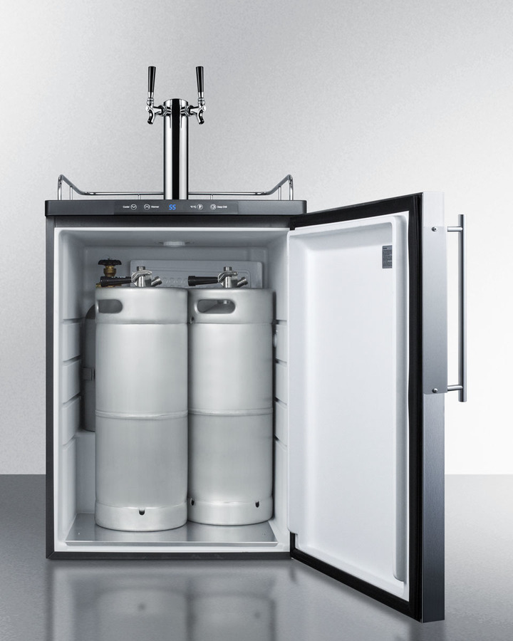 24" Wide Built-In Kegerator SBC635MBIFRTWIN