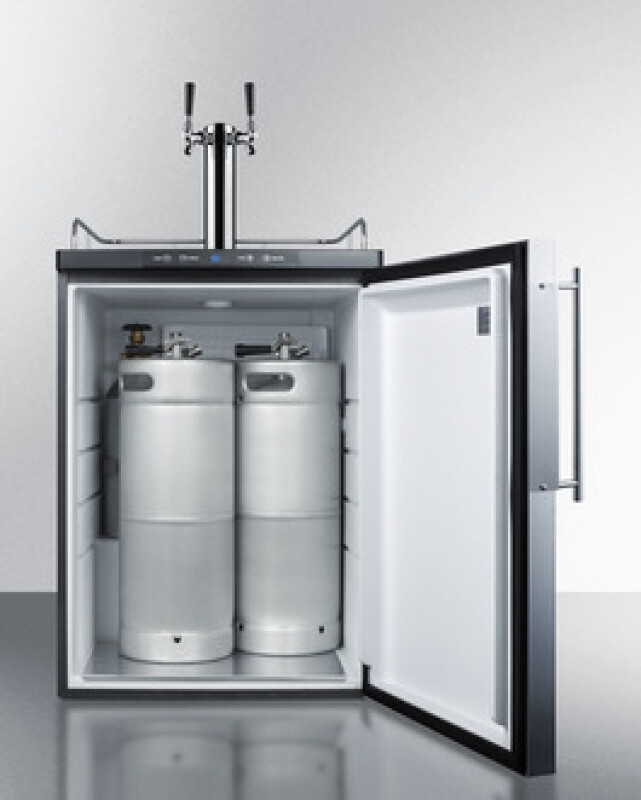 24" Wide Built-In Kegerator SBC635MBIFRTWIN