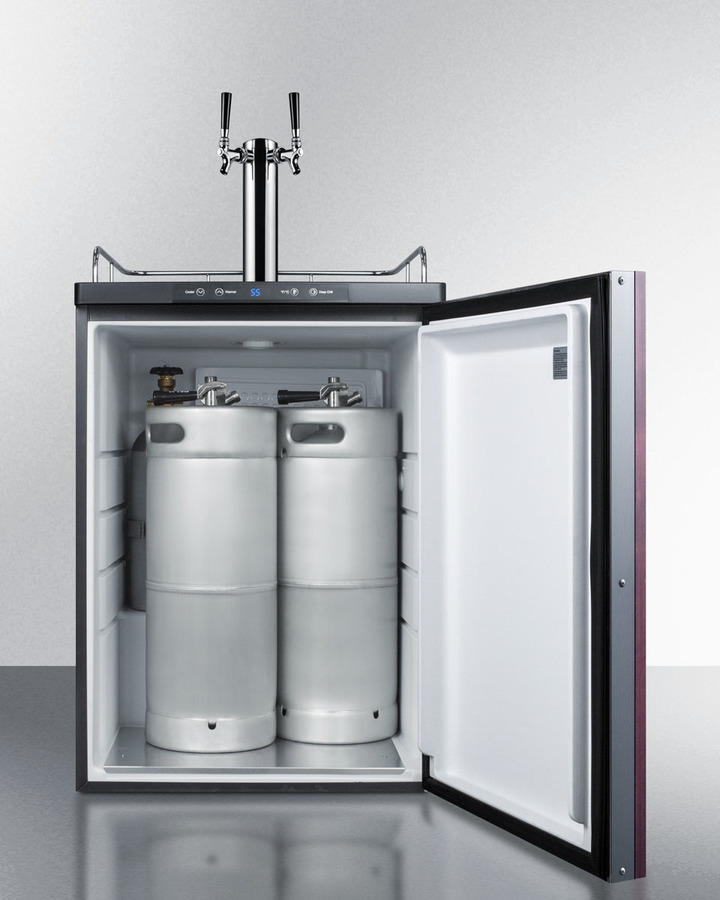 24" Wide Built-In Kegerator (Panel Not Included) SBC635MBIIFTWIN