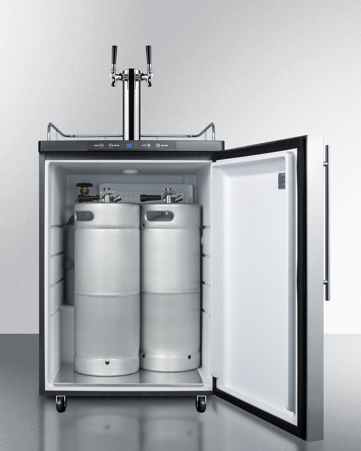 24" Wide Built-In Kegerator SBC635MBISSHVTWIN