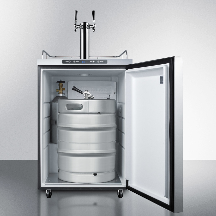 24" Wide Outdoor Kegerator SBC635MOS7HHTWIN