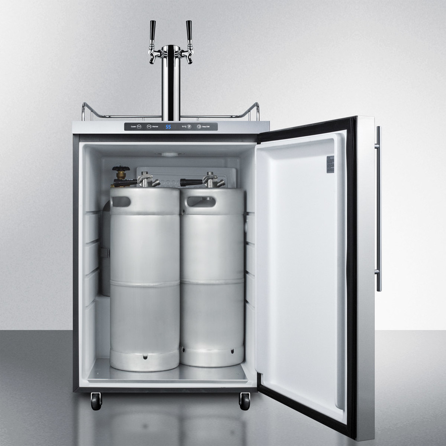 24" Wide Outdoor Kegerator SBC635MOSHVTWIN