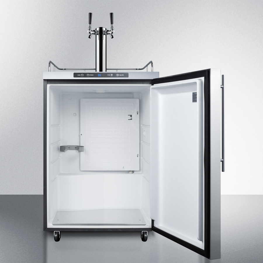 24" Wide Outdoor Kegerator SBC635MOSHVTWIN