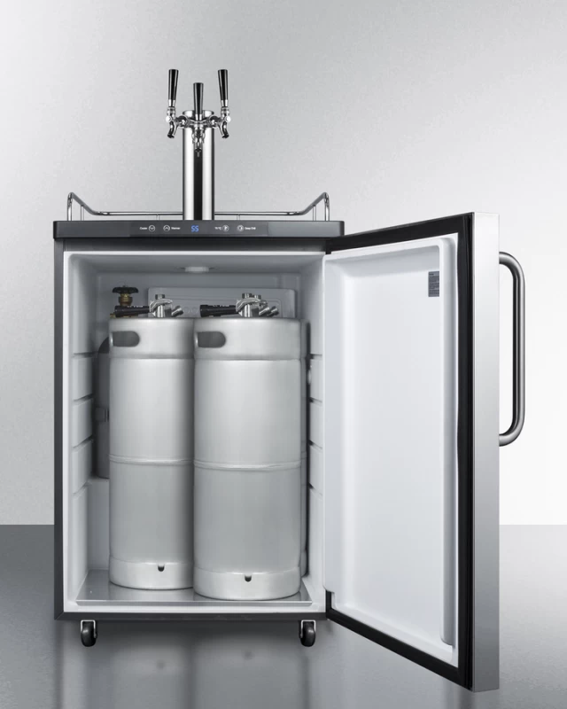 24" Wide Kegerator SBC635MSSTBTRIPLE