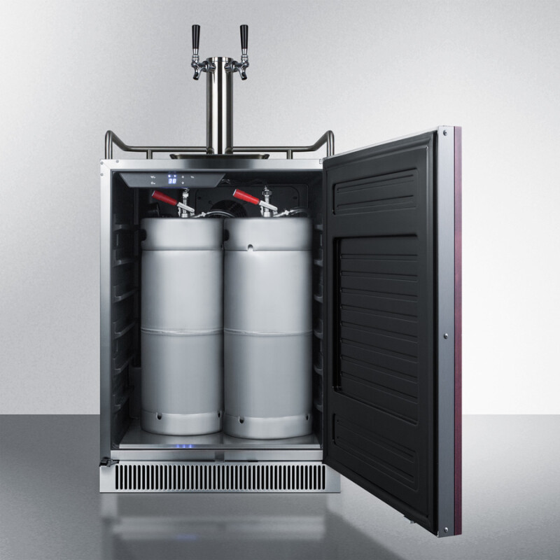24" Wide Built-In Kegerator (Panel Not Included) SBC677BIIFTWIN