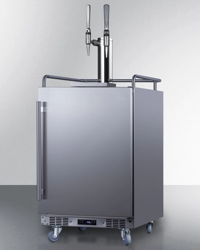 24" Wide Built-In Nitro Coffee Kegerator SBC682NCFTWIN