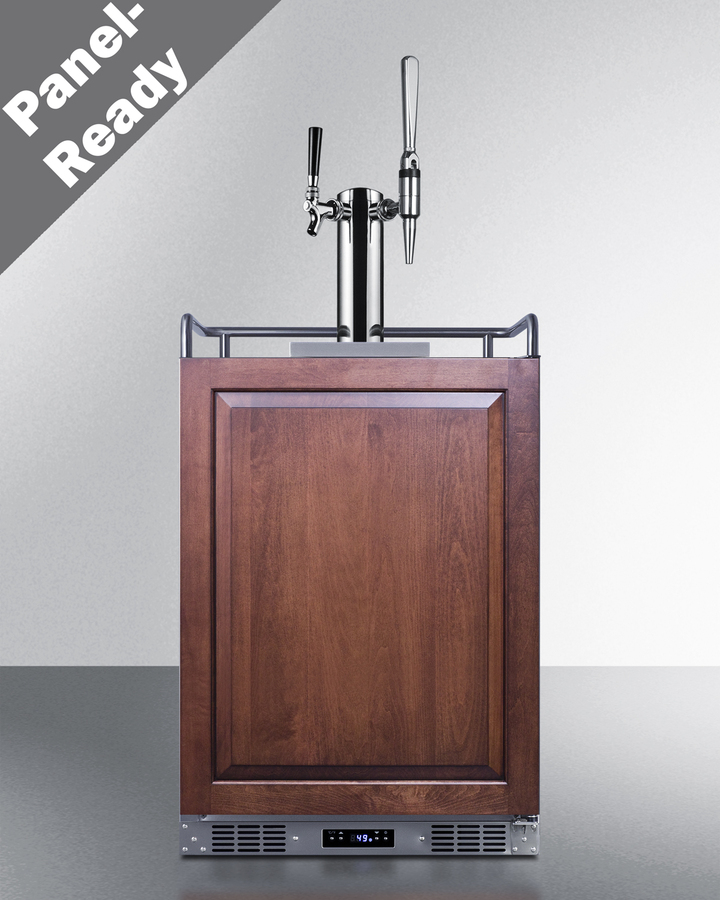 24" Wide Built-In Cold Brew/Nitro Coffee Kegerator (Panel Not Included) SBC682PNRCMTWIN