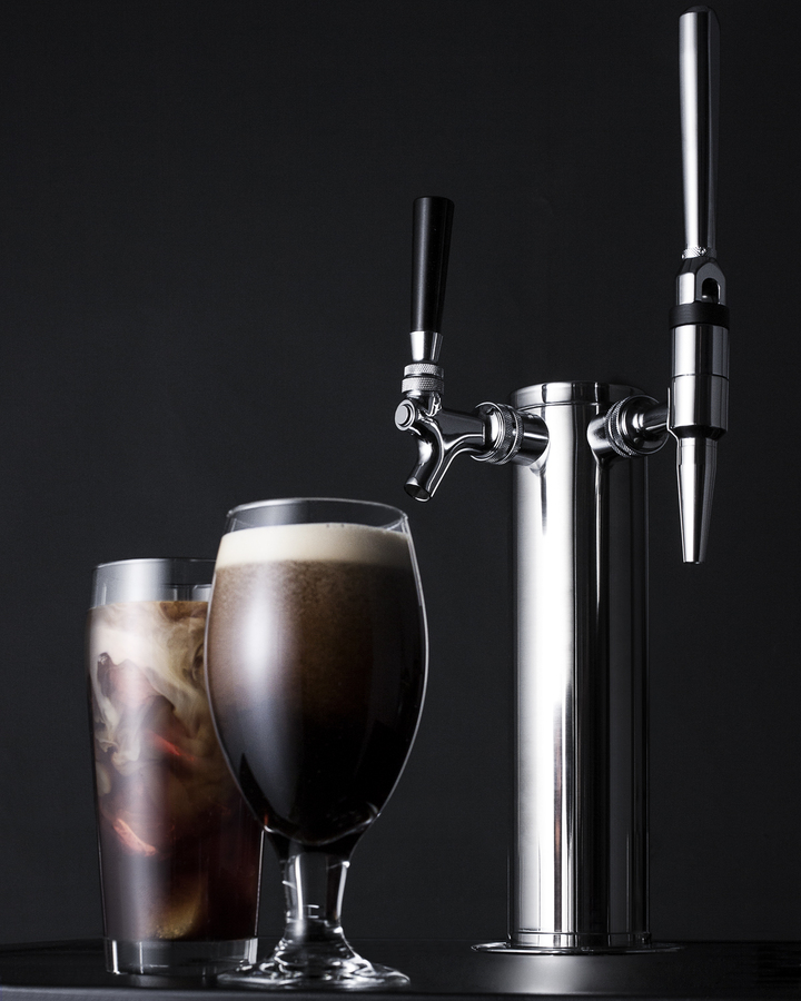 24" Wide Built-In Cold Brew/Nitro Coffee Kegerator (Panel Not Included) SBC682PNRCMTWIN