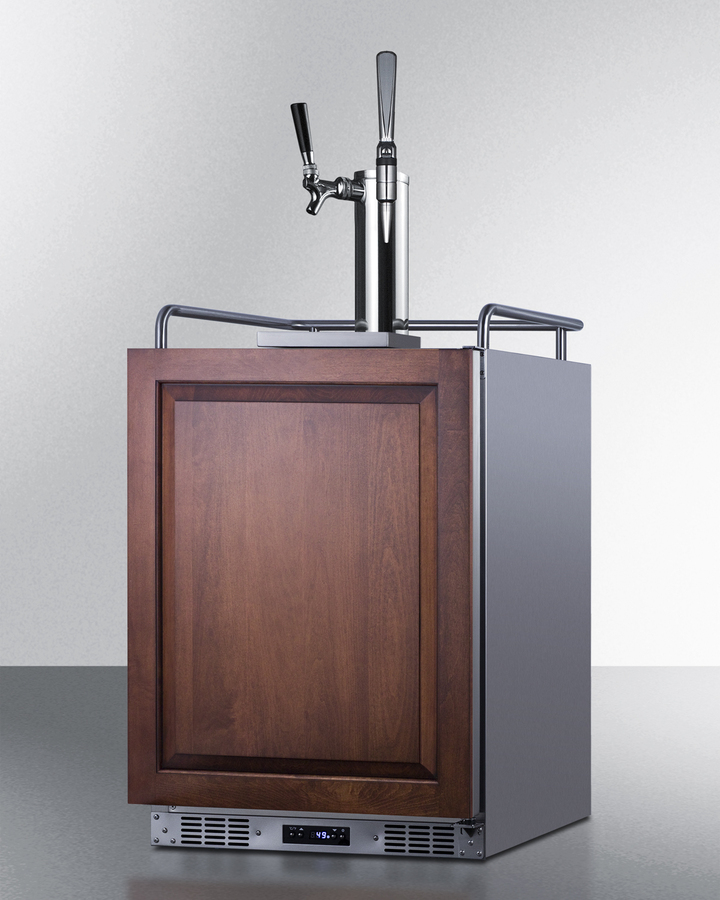 24" Wide Built-In Cold Brew/Nitro Coffee Kegerator (Panel Not Included) SBC682PNRCMTWIN