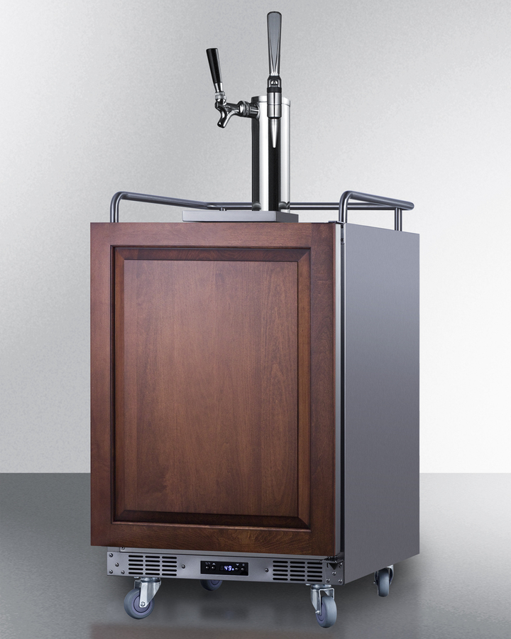 24" Wide Built-In Cold Brew/Nitro Coffee Kegerator (Panel Not Included) SBC682PNRCMTWIN