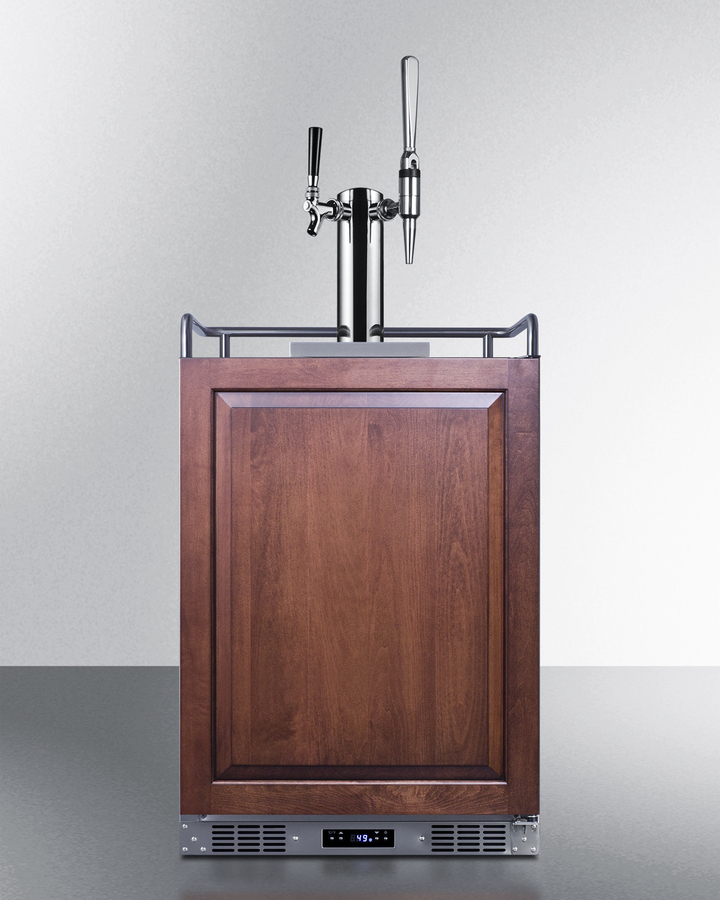24" Wide Built-In Cold Brew/Nitro Coffee Kegerator (Panel Not Included) SBC682PNRCMTWIN