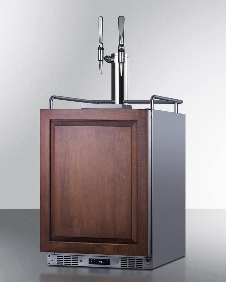24" Wide Built-In Nitro Coffee Kegerator (Panel Not Included) SBC682PNRNCFTWIN