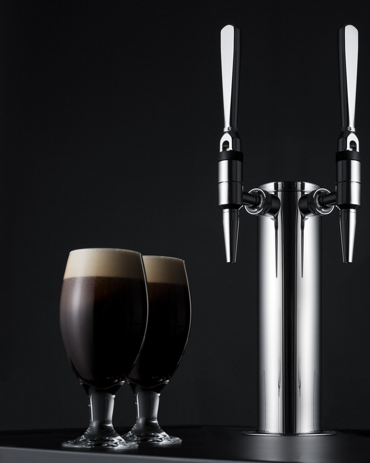 24" Wide Built-In Nitro Coffee Kegerator (Panel Not Included) SBC682PNRNCFTWIN