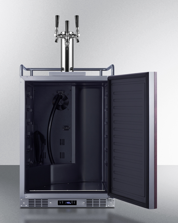 24" Wide Built-In Kegerator (Panel Not Included) SBC682PNRTRIPLE