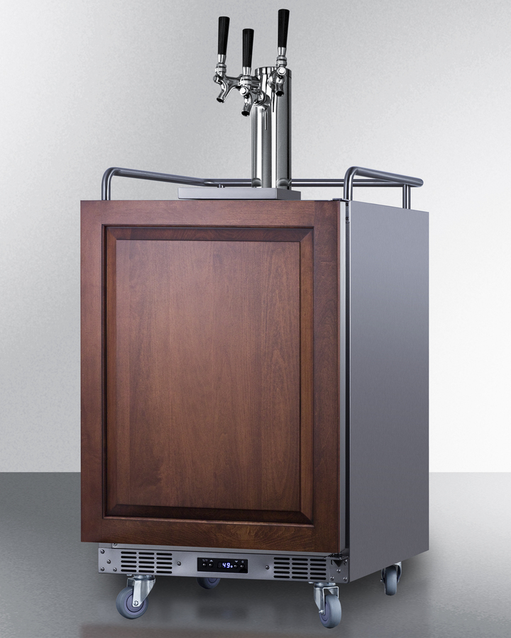 24" Wide Built-In Kegerator (Panel Not Included) SBC682PNRTRIPLE