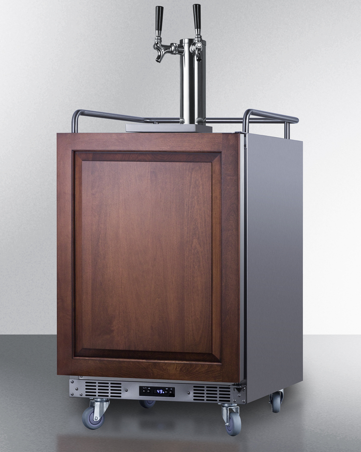 24" Wide Built-In Kegerator (Panel Not Included) SBC682PNRTWIN
