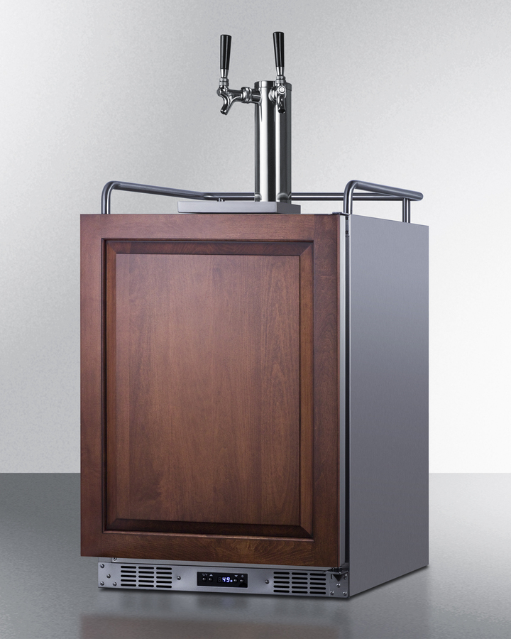 24" Wide Built-In Kegerator (Panel Not Included) SBC682PNRTWIN