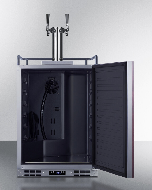 24" Wide Built-In Wine Kegerator (Panel Not Included) SBC682PNRWKDTWIN