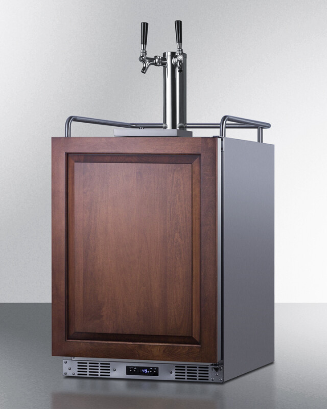 24" Wide Built-In Wine Kegerator (Panel Not Included) SBC682PNRWKDTWIN