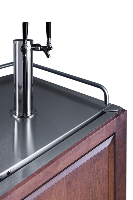 24" Wide Built-In Wine Kegerator (Panel Not Included) SBC682PNRWKDTWIN