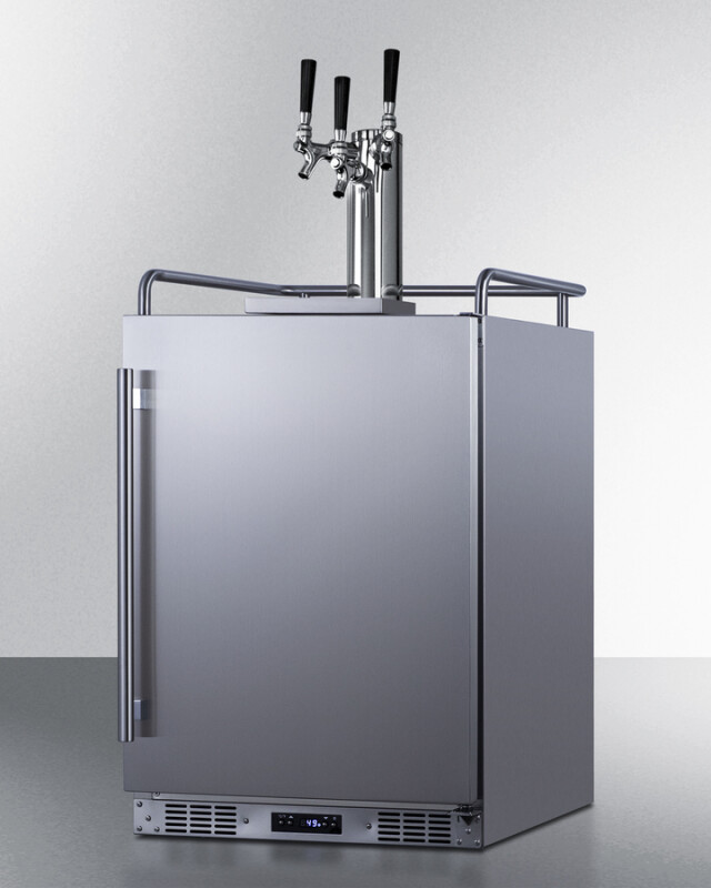 24" Wide Built-In Outdoor Beer Kegerator SBC683OSTRIPLE