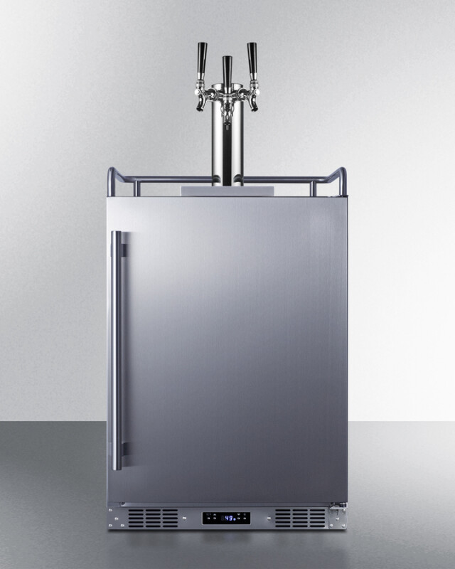 24" Wide Built-In Outdoor Beer Kegerator SBC683OSTRIPLE