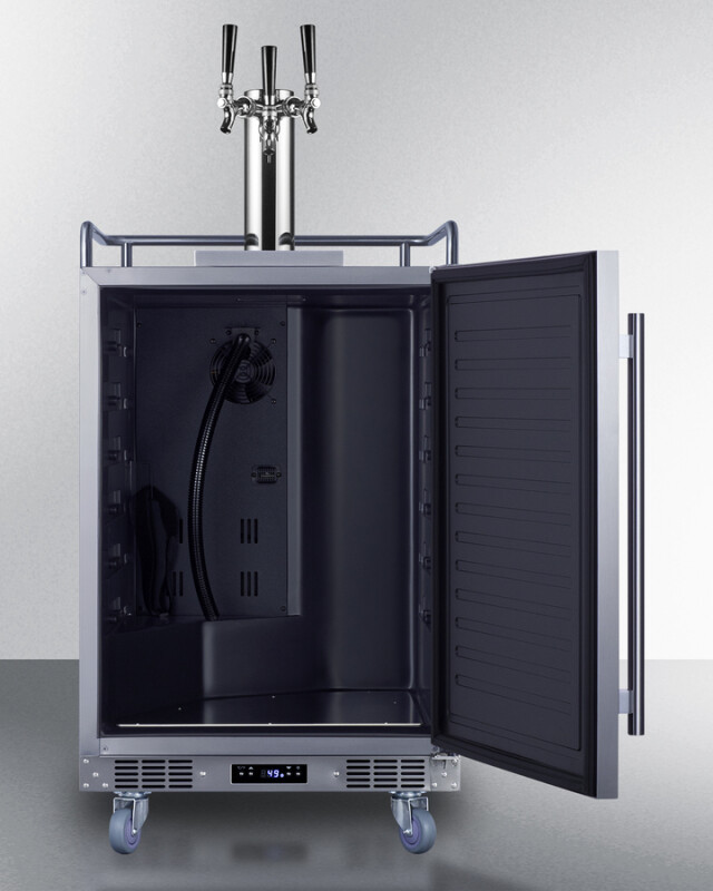 24" Wide Built-In Outdoor Beer Kegerator SBC683OSTRIPLE