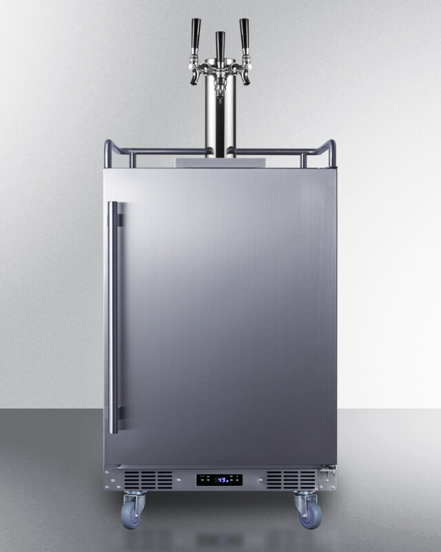 24" Wide Built-In Outdoor Beer Kegerator SBC683OSTRIPLE
