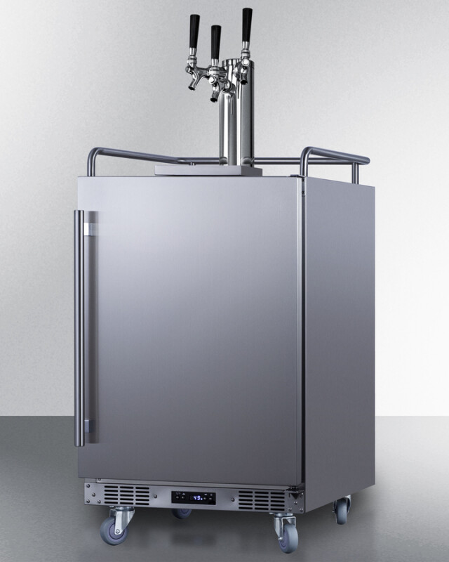 24" Wide Built-In Outdoor Beer Kegerator SBC683OSTRIPLE